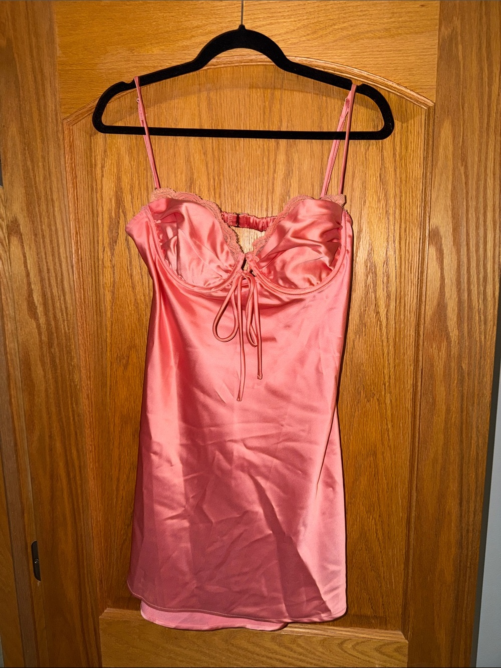 Princess Polly Satin Mini Slip Dress with Spaghetti Straps